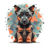 Low-Poly German Shepherd