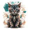 L’art des chats Low-Poly