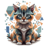 Polygon Cat Low-Poly