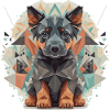 Polygon Shepherd Dog