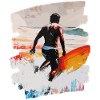 Surfer Surfing Surfboard Surfing