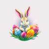 Osterfreude mit Hase