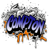 Compton Straight Hiphop Graffiti
