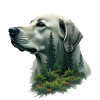 Golden Retriever Forest