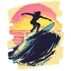 Surfer Surfing Surfboard Surfing