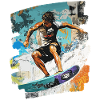 Surfergirl,Surfer,Surfer Design,Surf Shirt,Wellenr
