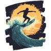 Surfer Surfing Surfboard Surfing