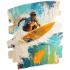 Surfer Surfing Surfboard Surfing