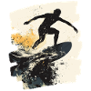 Surfer Surfing Surfboard Surfing