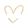 Bridesmaid Gold Heart Glitter