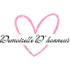Bridesmaid Pink Heart Glitter