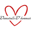 Bridesmaid Red Heart Glitter