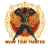 Muay Thai Warrior Wing Emblem