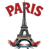 Eiffel Tower, Paris, retro