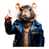 RAT raises index finger