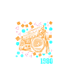 Retro Cassette Radio 80s Party