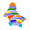Art Sea Turtle Swimming