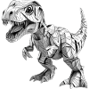 T-Rex Dino Paper Design