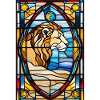 Leo Leo Astrologie Vitrail Cadeau