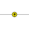 Palm tree line icon