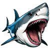 Big White Shark Attack