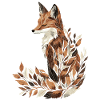 Fox, Autumn, Leaves, Foliage