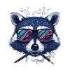 Artistic Raccoon