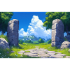 Nature Landscape Illustration Poster
