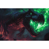 Poster Illustration Monster T-rex