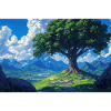 Nature Landscape Illustration Poster