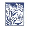 Lilies - Woodcut - Spring - Summer - Saying