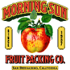 Morning Sun Fruit Label