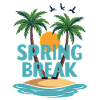 Spring Break Palm Trees Beach