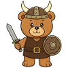 Teddybär Wikinger