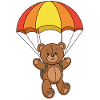 Teddy Bear Parachutist