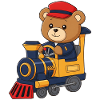 Teddy Bear Engine Driver
