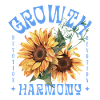 Growth Harmony Sunflower Art