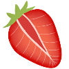 strawberry half