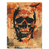 Creepy skull with ravens