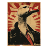 Majestic goose in a suit