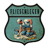 Fliesenleger Wappen Design