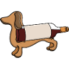 Adorable Dachshund Wine