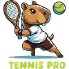 Capybara Comic Tennis