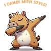 Capybara Dabbing Style