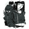 Dark Gothic Anime Girl Aesthetic