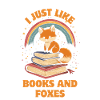 Süßer Fuchs mit Bücher