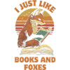 Fox with books