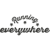 Running Everywhere lettering