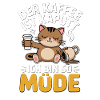 Kaffe Kat Kaffen er gået i stykker Træt