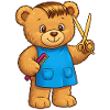 Teddybär Friseur
